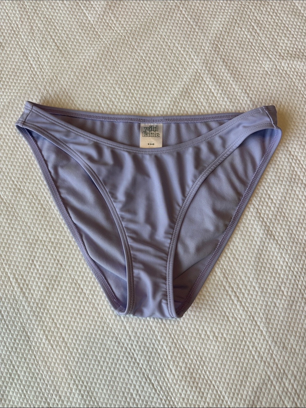 Wild Fable Lavender Lilac Bikini Bottom High Cut Size S 4-6